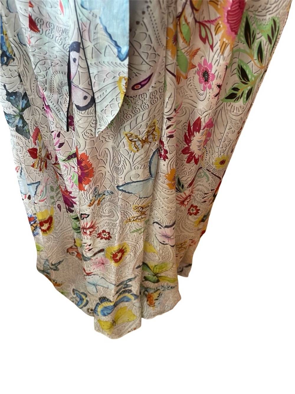 JOHNNY WAS EDITH MAXI DRESS SILK BUTTERFLIES - Picture 5 of 12